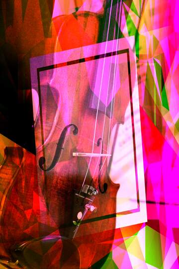 FX №215651 Violin polygon creative abstract geometrical background
