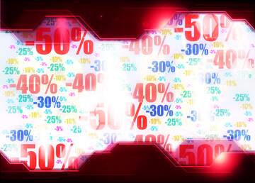 FX №215415 Store discount background. Red Technology business concept Hi-tech