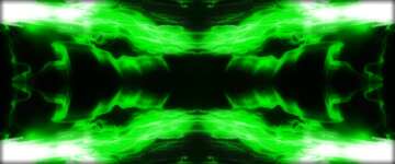 FX №215403 green fractal frame  pattern dark background