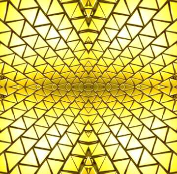 FX №215128 3D abstract geometric volumetric triangle gold metal background Futuristic Fractal Generated...