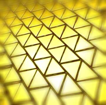 FX №215098 3D abstract geometric volumetric triangle gold metal background light blur