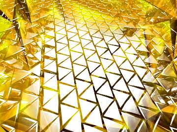 FX №215183 3D abstract geometric volumetric triangle gold metal background Polygonal Texture