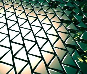 FX №215121 3D abstract geometric volumetric triangle metal background Toned