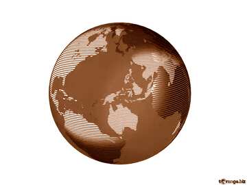 FX №215851 Modern global world earth concept planet symbol sepia toned