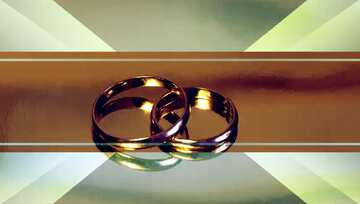 FX №215653 Engagement wedding gold rings illustration template