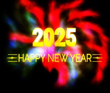 FX №215687 Shiny happy new year 2025 fractal  background