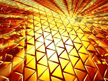 FX №215135 3D abstract geometric volumetric triangle gold metal background Rays Sun Sunlight Sunset Beautiful...