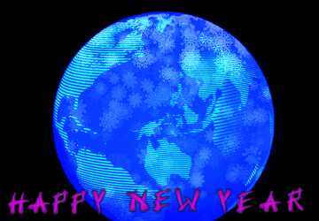FX №215913 Modern global world earth concept planet symbol Happy New Years
