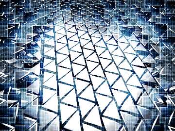 FX №215196 3D abstract geometric volumetric triangle metal background Modern Techno Technology Tech Computer...