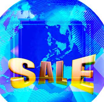 FX №215857 Modern global world earth concept planet symbol Sales discount promotion sale template design