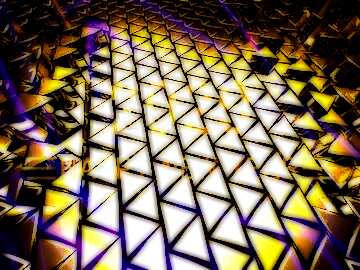 FX №215248 Nice fractal 3D abstract geometric volumetric triangle metal background