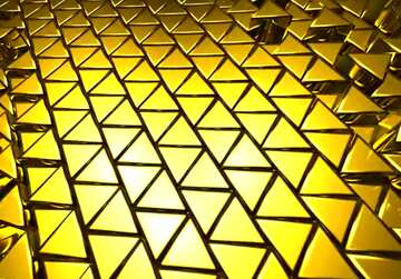 FX №215083 3D abstract geometric volumetric triangle gold yellow metal background