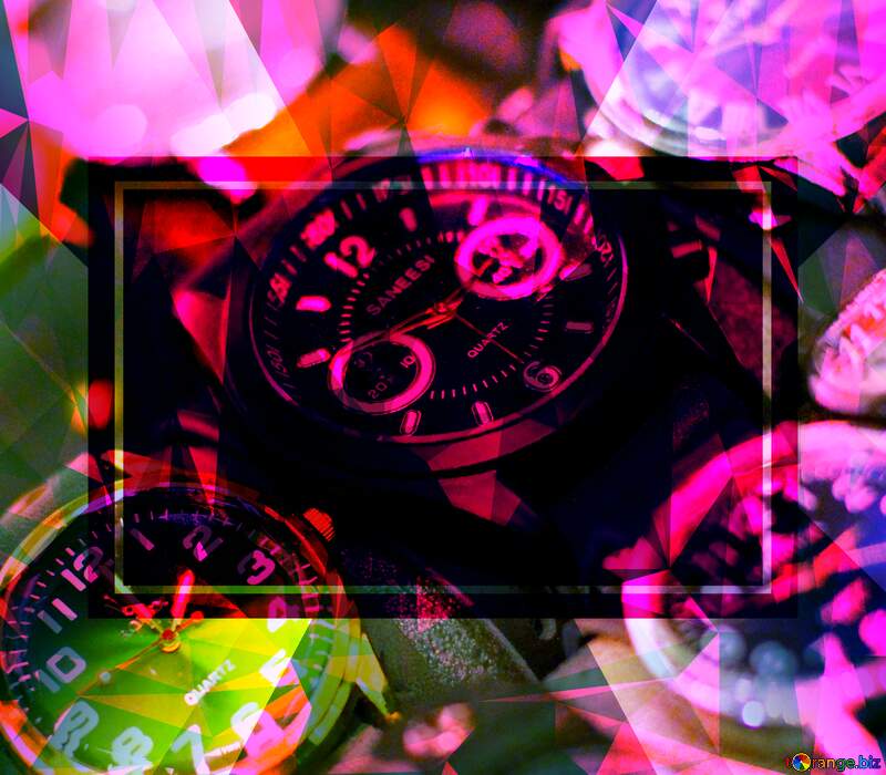different watches Polygon background business image №53128
