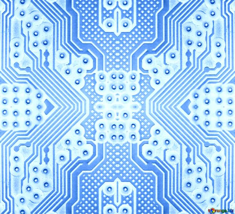 circuit electronic board lines pattern blue light №51568