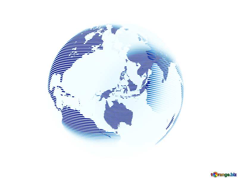 White blue Modern global world earth concept planet symbol №54515