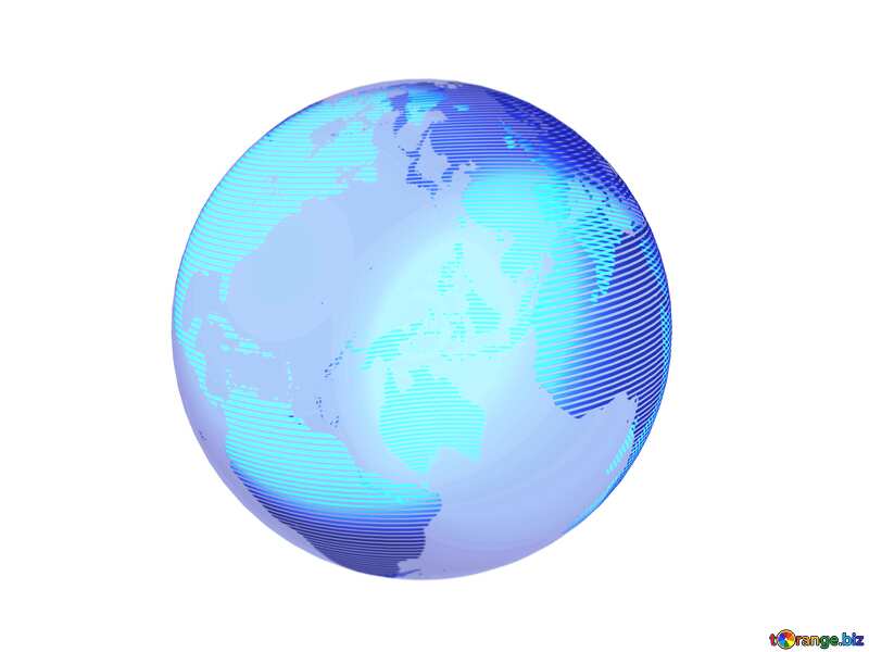Modern global world earth concept planet symbol blurring top bottom macro №54514