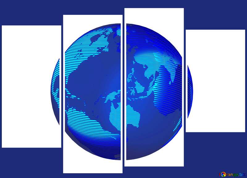 Modern global world earth concept planet symbol modular background №54514