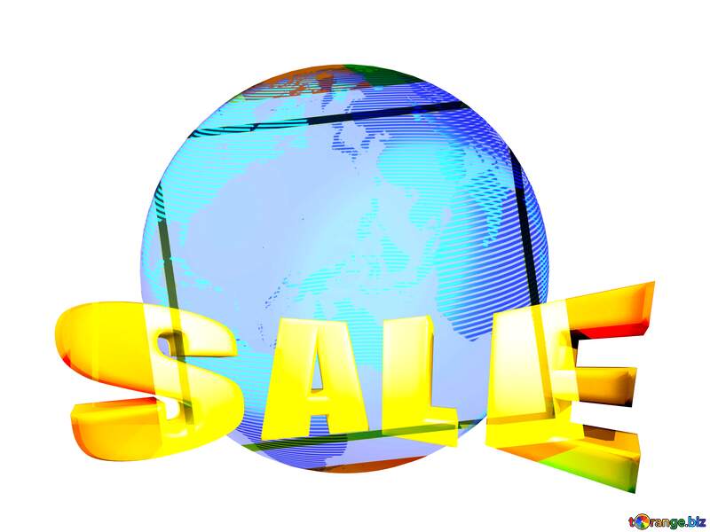 Modern global world earth concept planet symbol Sales discount promotion sale Gold letters banner discount №54514