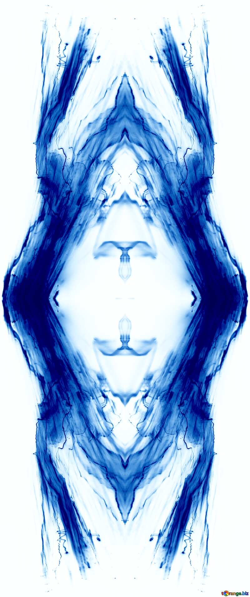 Blue white fractal  pattern №25861