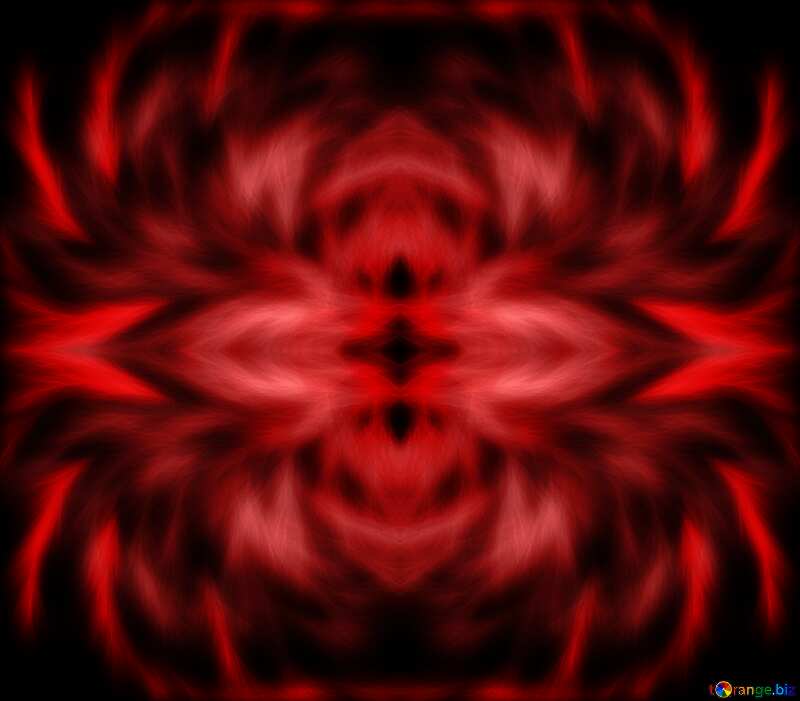 Red fractal  pattern №40633
