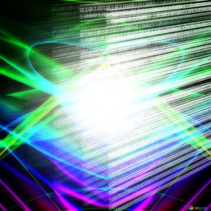Digital fractal colorful  background №49673