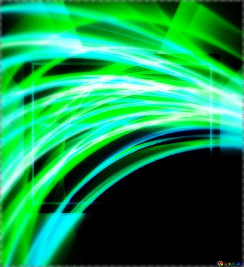 Beautiful  Fractal  blur frame №40632