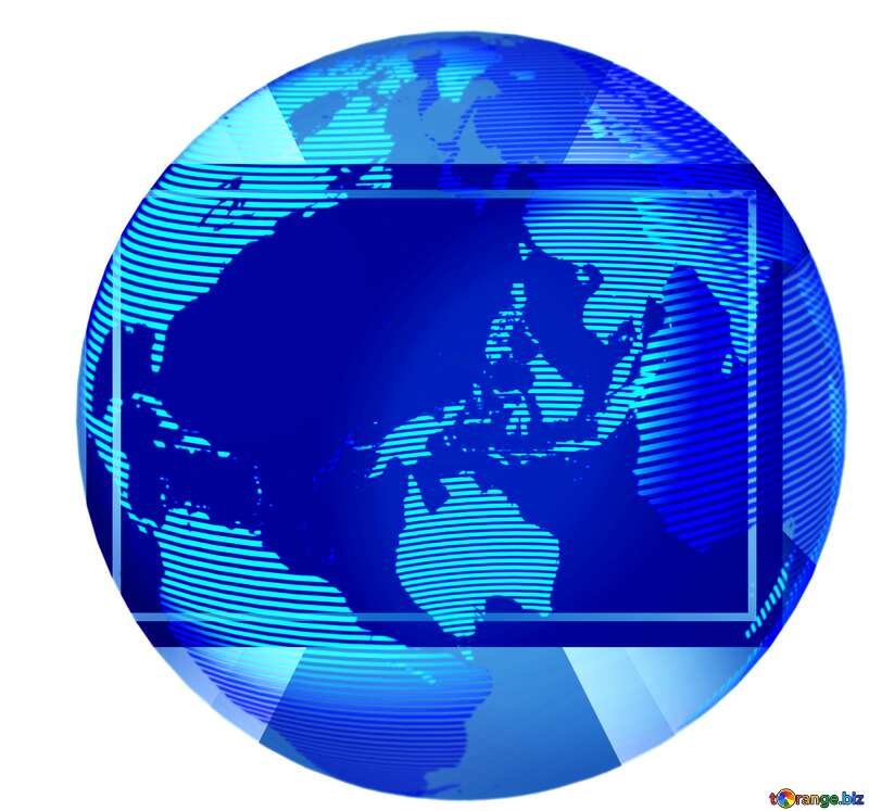 Modern global world earth frame blur №54514