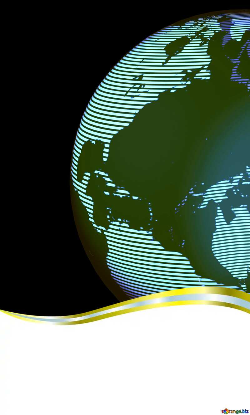 Modern global world earth concept planet symbol Futuristic card №54515