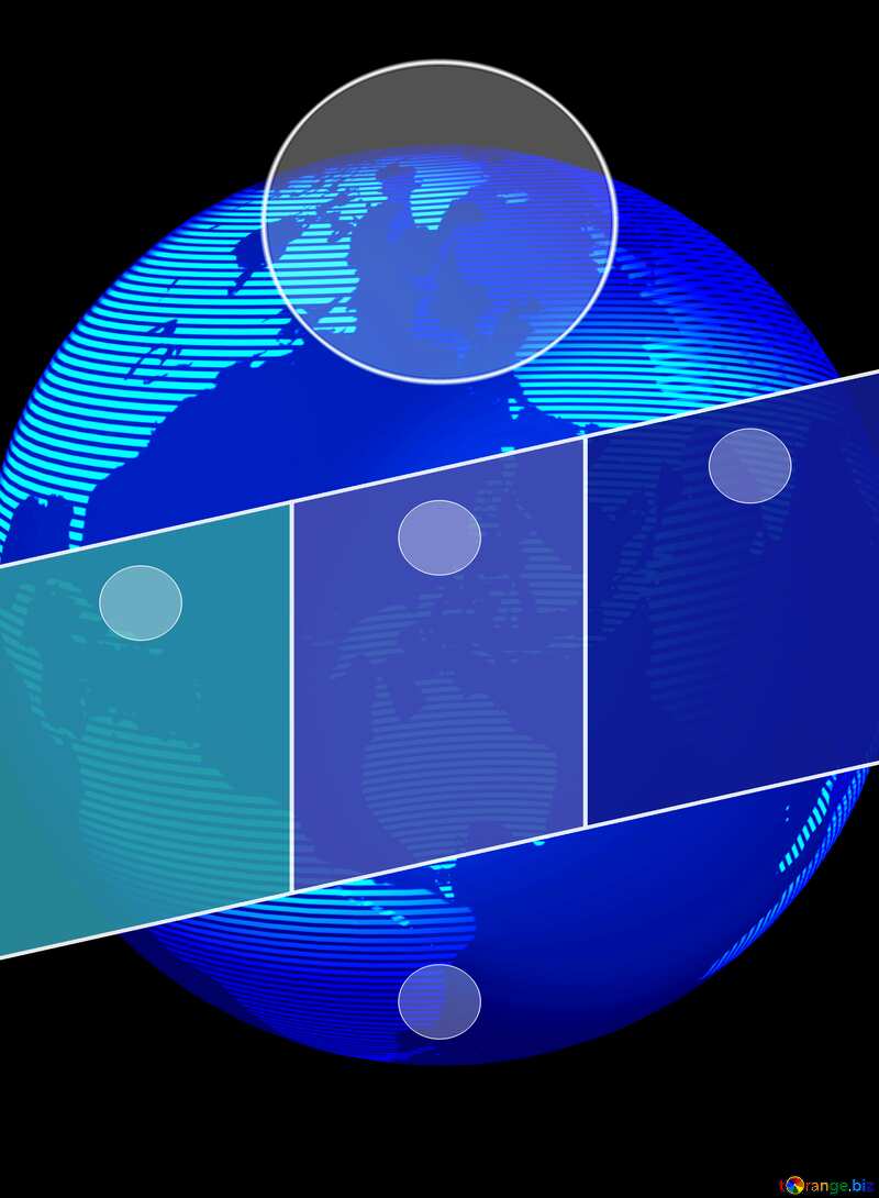 Modern global world earth concept planet symbol Business brochure flyer design layout template №54515