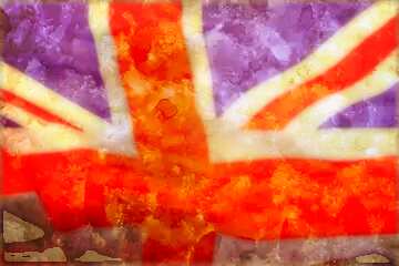 FX №216672 Ancient paper United Kingdom flag