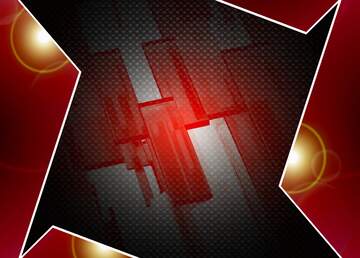 FX №216101 Creative 3d abstract squares lines modern red background Hi-tech Template Carbon