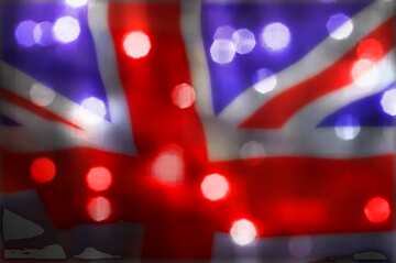 FX №216642 Bright background for Christmas United Kingdom flag