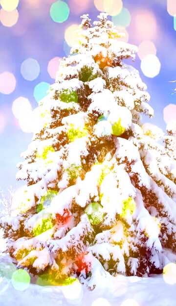 FX №216438 Christmas Snow tree