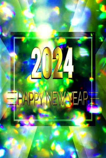 FX №216552 Color blurred background Shiny happy new year 2024 business