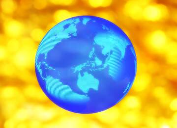 FX №216030 Golden background of the Christmas and new year Modern global world earth concept planet symbol...