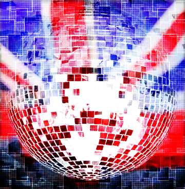 FX №216651 Disco ball lamp United Kingdom flag