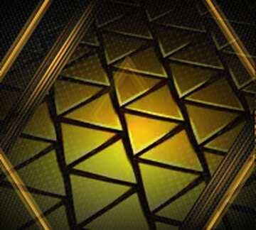 FX №216603 3D abstract geometric volumetric triangle gold metal background carbon gold geometry frame