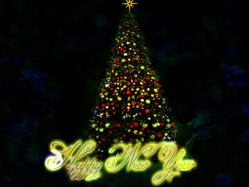 FX №216470 Christmas tree Happy New Year