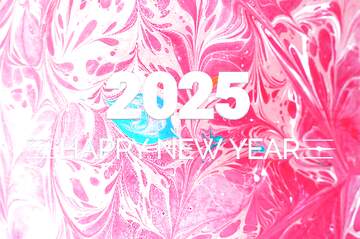 FX №216220 some blue drops on a pink board Background Happy New Year 2025