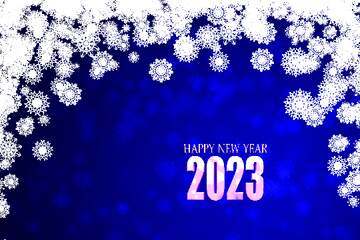 FX №216232 Blue background Christmas and new year Happy New Year 2022