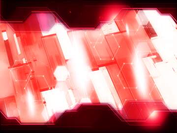 FX №216100 Creative 3d abstract squares lines modern red background Hi-tech Technology Business Concept