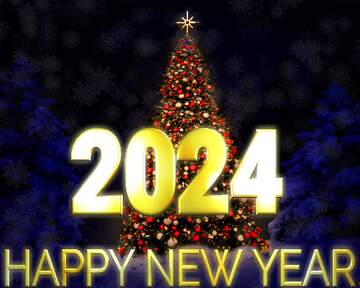 FX №216472 Christmas tree happy new year 2024