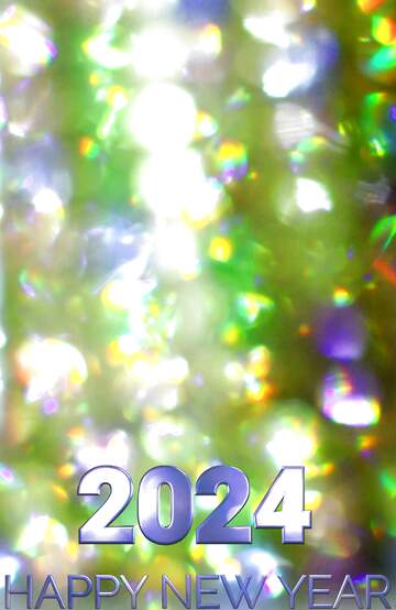 FX №216555 Color blurred background 2024 happy new year  blue