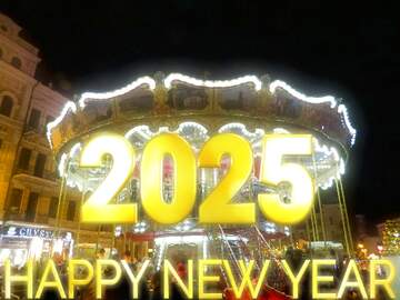 FX №216345 Carousel merry go round 2024 happy new year