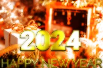 FX №216255 Greeting card with new year 2022