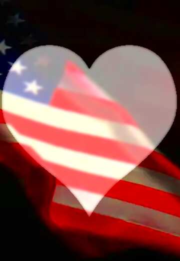 FX №216354 American Flag dark background Love USA