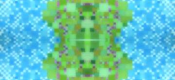 FX №216570 Mosaic pattern blue and green