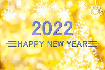 FX №216266 New year golden background Happy New Year 2022