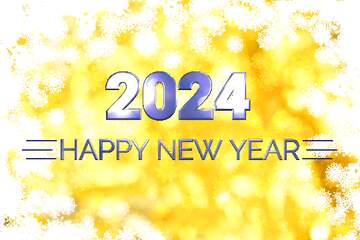 FX №216261 New year golden background Happy New Year 2024