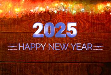 FX №216268 New year wooden wallpaper Background Happy New Year 2025